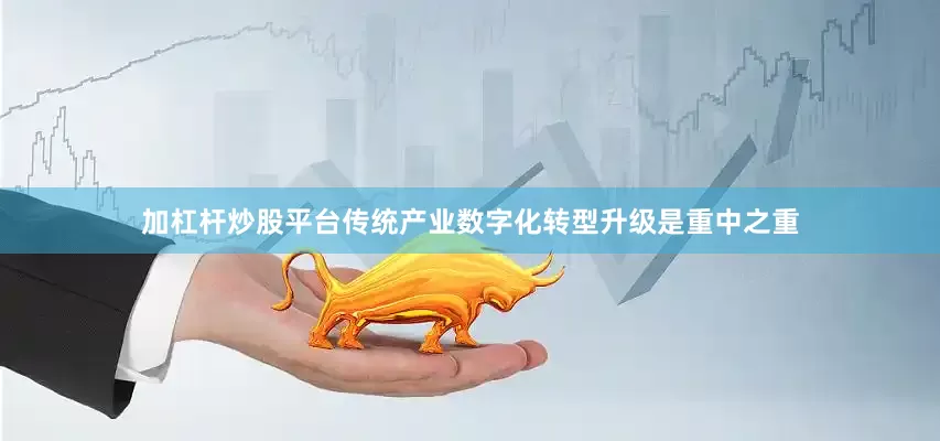 加杠杆炒股平台传统产业数字化转型升级是重中之重